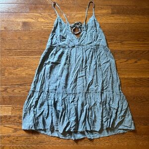 Forever 21 Blue Swiss Dot Mini Dress